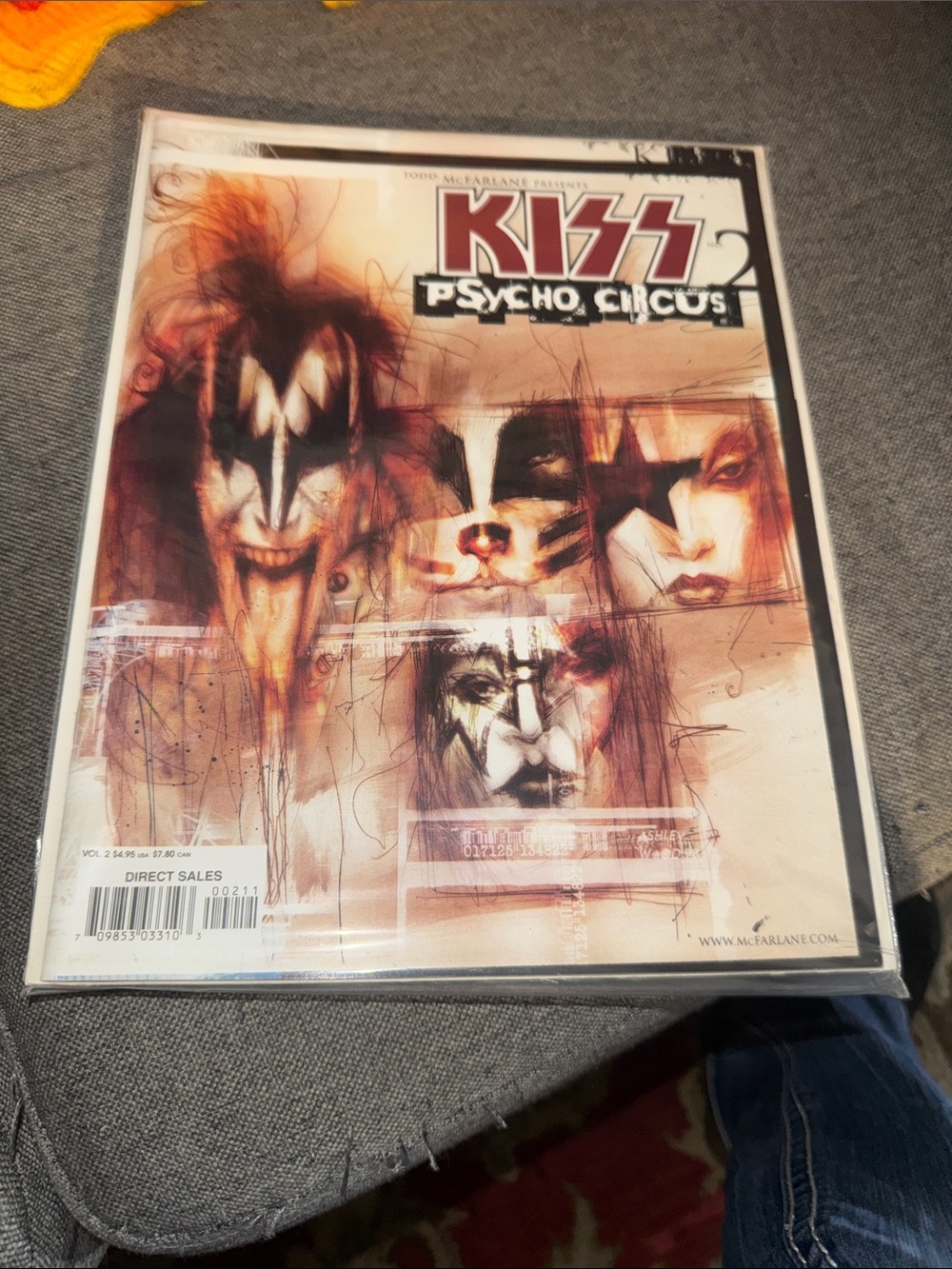 KISS Psycho Circus Comic #2 (1997,Todd McFarlane) Image ComicsGene Simmons Cover